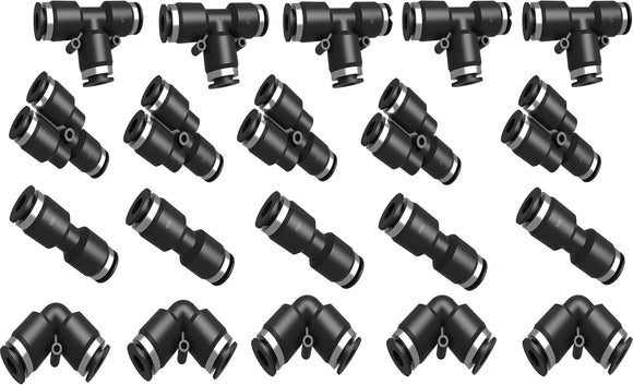 1/4 Push To Connect Fittings  Kit 5 20 pcs