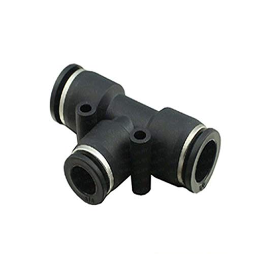 10 Pack Plastic Push to Connect Air Line Fittings Tube tee Connect 1/4 inch od Push Fit Fittings Tube Fittings Push Lock