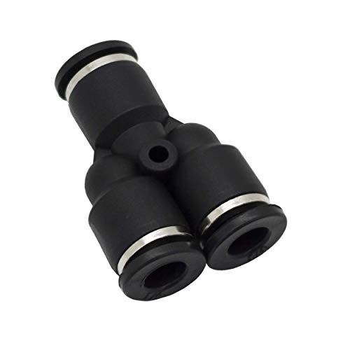 10 Pack Plastic Push to Connect Fittings Tube Connect 1/4 inch od y spliter Push Fit Fittings Tube Fittings Push Lock